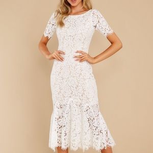 Red Dress Boutique White Lace Dress
